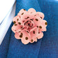 Vittorio Vico Unisex Polka Dot Flower Lapel Pin