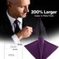 Vittorio Farina Men's Silky Satin Square Pocket Square