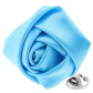 Vittorio Vico Unisex Satin Rose Bud Flower Lapel Pin