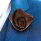 Vittorio Vico Unisex Satin Rose Bud Flower Lapel Pin