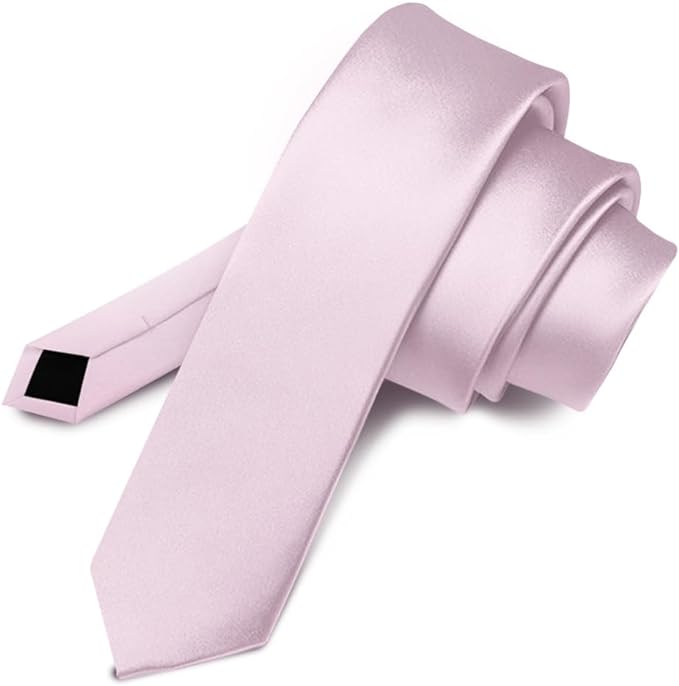 Vittorio Farina Men's Satin Skinny Necktie