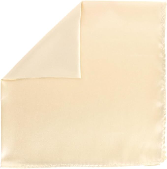 Vittorio Farina Men's Silky Satin Square Pocket Square