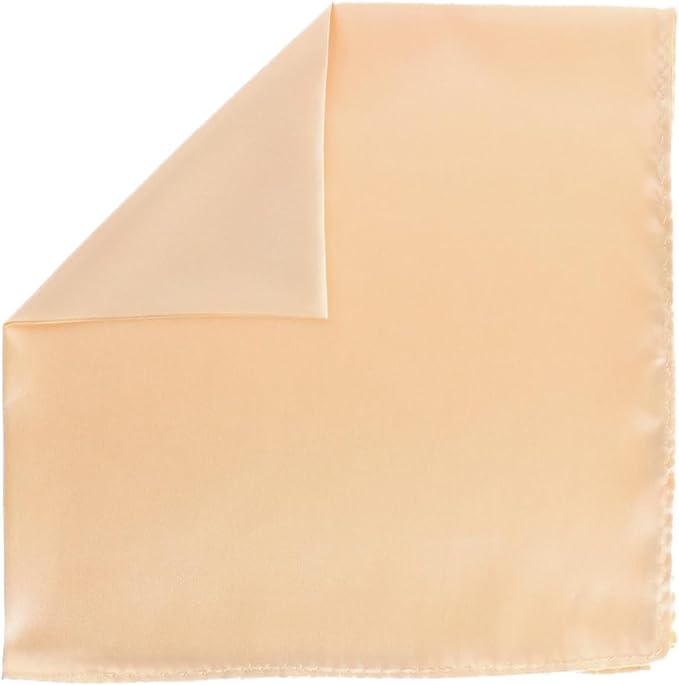 Vittorio Farina Men's Silky Satin Square Pocket Square