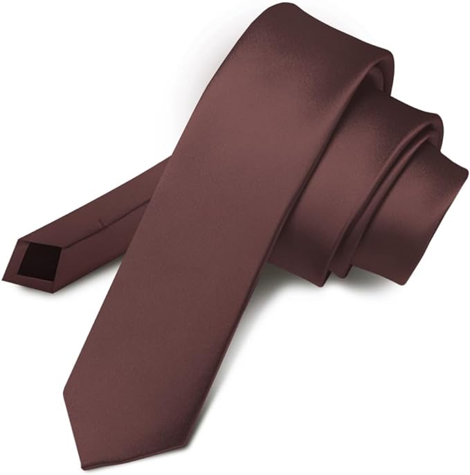 Vittorio Farina Men's Satin Skinny Necktie