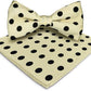 Vittorio Farina Men's Polka Dot Satin Bow Tie & Pocket Square in Gift Box