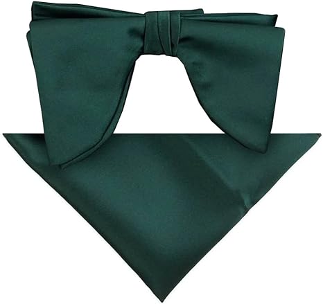 Vittorio Farina Men's Satin Teardrop Bow Tie & Pocket Square in Gift Box