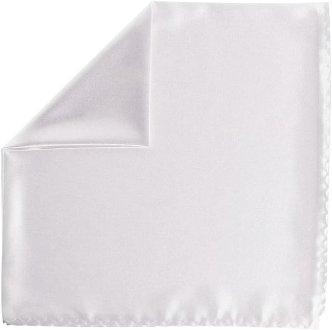 Vittorio Farina Men's Silky Satin Square Pocket Square