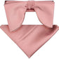 Vittorio Farina Men's Satin Teardrop Bow Tie & Pocket Square in Gift Box