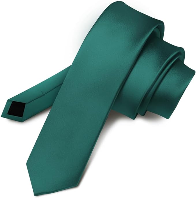 Vittorio Farina Men's Satin Skinny Necktie