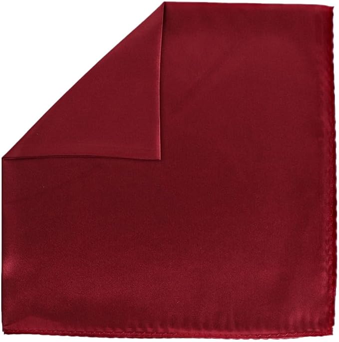 Vittorio Farina Men's Silky Satin Square Pocket Square