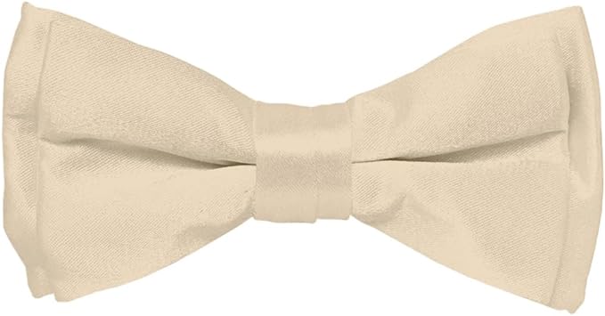 Vittorio Farina Boy's Pretied Solid Silky Satin Bow Tie