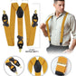 Vittorio Farina Men's Convertible Suspender in Gift Box: 70% Polyester & 30% Elastomer