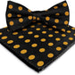 Vittorio Farina Men's Polka Dot Satin Bow Tie & Pocket Square in Gift Box