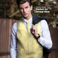 Vittorio Farina Solid Satin Vest Set (White Back) Var. 01 (Beige-Maize) - vest_plain_WB_maize_XS - Classy Cufflinks