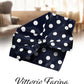 Vittorio Farina Men's Polka Dot Satin Bow Tie & Pocket Square in Gift Box