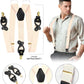 Vittorio Farina Men's Convertible Suspender in Gift Box: 70% Polyester & 30% Elastomer