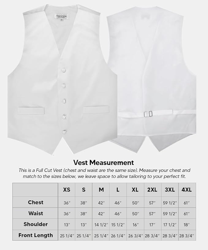 Vittorio Farina Solid Satin Vest Set (White Back) Var. 02 (Mustard-Yellow) - vest_plain_WB_white_XS - Classy Cufflinks