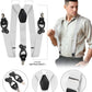 Vittorio Farina Men's Convertible Suspender in Gift Box: 70% Polyester & 30% Elastomer