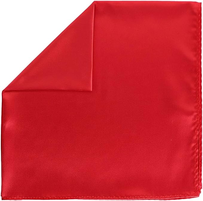 Vittorio Farina Men's Silky Satin Square Pocket Square