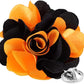 Vittorio Vico Unisex Two Tone Satin Flower Lapel Pin