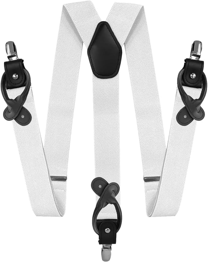 Vittorio Farina Men's Convertible Suspender in Gift Box: 70% Polyester & 30% Elastomer