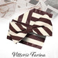 Vittorio Farina Men's Striped Satin Bow Tie & Pocket Square in Gift Box