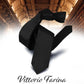 Vittorio Farina Men's Satin Skinny Necktie