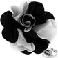 Vittorio Vico Unisex Two Tone Satin Flower Lapel Pin