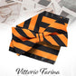 Vittorio Farina Men's Striped Satin Bow Tie & Pocket Square in Gift Box