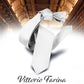 Vittorio Farina Men's Satin Skinny Necktie