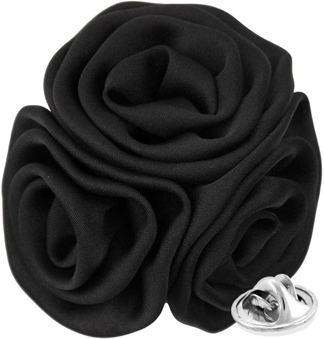 Vittorio Vico Unisex Trio Cluster Satin Flower Lapel Pin