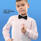 Vittorio Farina Boy's Pretied Solid Silky Satin Bow Tie