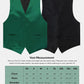 Vittorio Farina Solid Satin Vest Set (Black Back) Var. 01 (Aggie Maroon-Hunter) - vest_plain_BB_hunter_XS - Classy Cufflinks