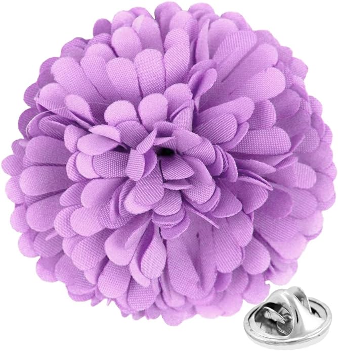 Vittorio Vico Unisex Carnation Flower Lapel Pin