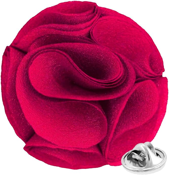 Vittorio Vico Unisex Rose Flower Lapel Pin