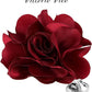 Vittorio Vico Unisex Satin Solid Flower Lapel Pin