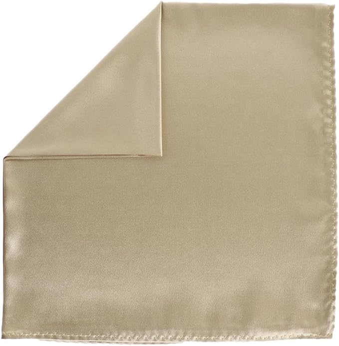 Vittorio Farina Men's Silky Satin Square Pocket Square