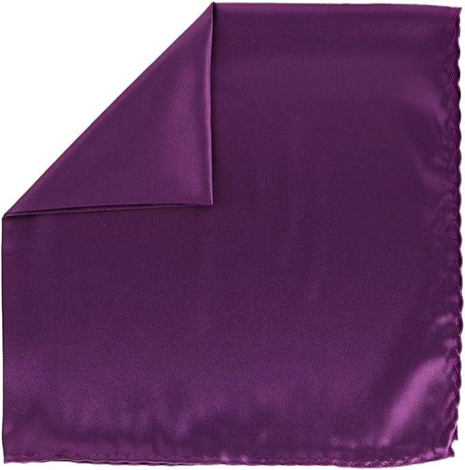 Vittorio Farina Men's Silky Satin Square Pocket Square