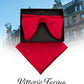 Vittorio Farina Men's Satin Teardrop Bow Tie & Pocket Square in Gift Box