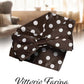 Vittorio Farina Men's Polka Dot Satin Bow Tie & Pocket Square in Gift Box