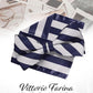 Vittorio Farina Men's Striped Satin Bow Tie & Pocket Square in Gift Box