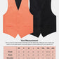 Vittorio Farina Solid Satin Vest Set (Black Back) Var. 02 (Lime-Rose Gold) - vest_plain_BB_rosegold_XS - Classy Cufflinks