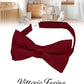 Vittorio Farina Boy's Pretied Solid Silky Satin Bow Tie