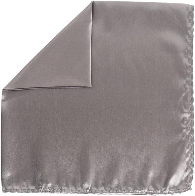 Vittorio Farina Men's Silky Satin Square Pocket Square