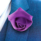 Vittorio Vico Unisex Satin Rose Bud Flower Lapel Pin