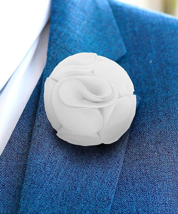 Vittorio Vico Unisex Rose Flower Lapel Pin