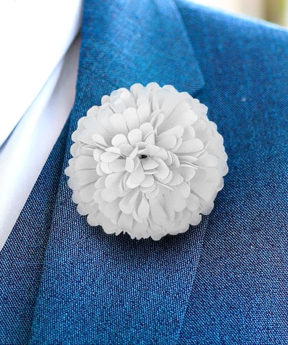 Vittorio Vico Unisex Carnation Flower Lapel Pin