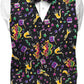 Vittorio Farina Men's Mardi Gras Satin Vest and Bow Tie Set