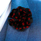 Vittorio Vico Unisex Polka Dot Flower Lapel Pin