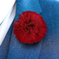 Vittorio Vico Unisex Carnation Flower Lapel Pin